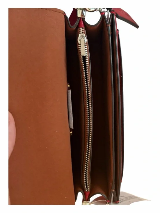 Coach Tabby 20 Ruby Pebbled Leather NWT Silver Hardware Shoulder Crossbody Bag - Picture 9 of 13